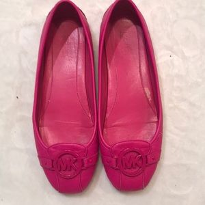 Michael Kors Moccasins Hot Pink Flats size 8